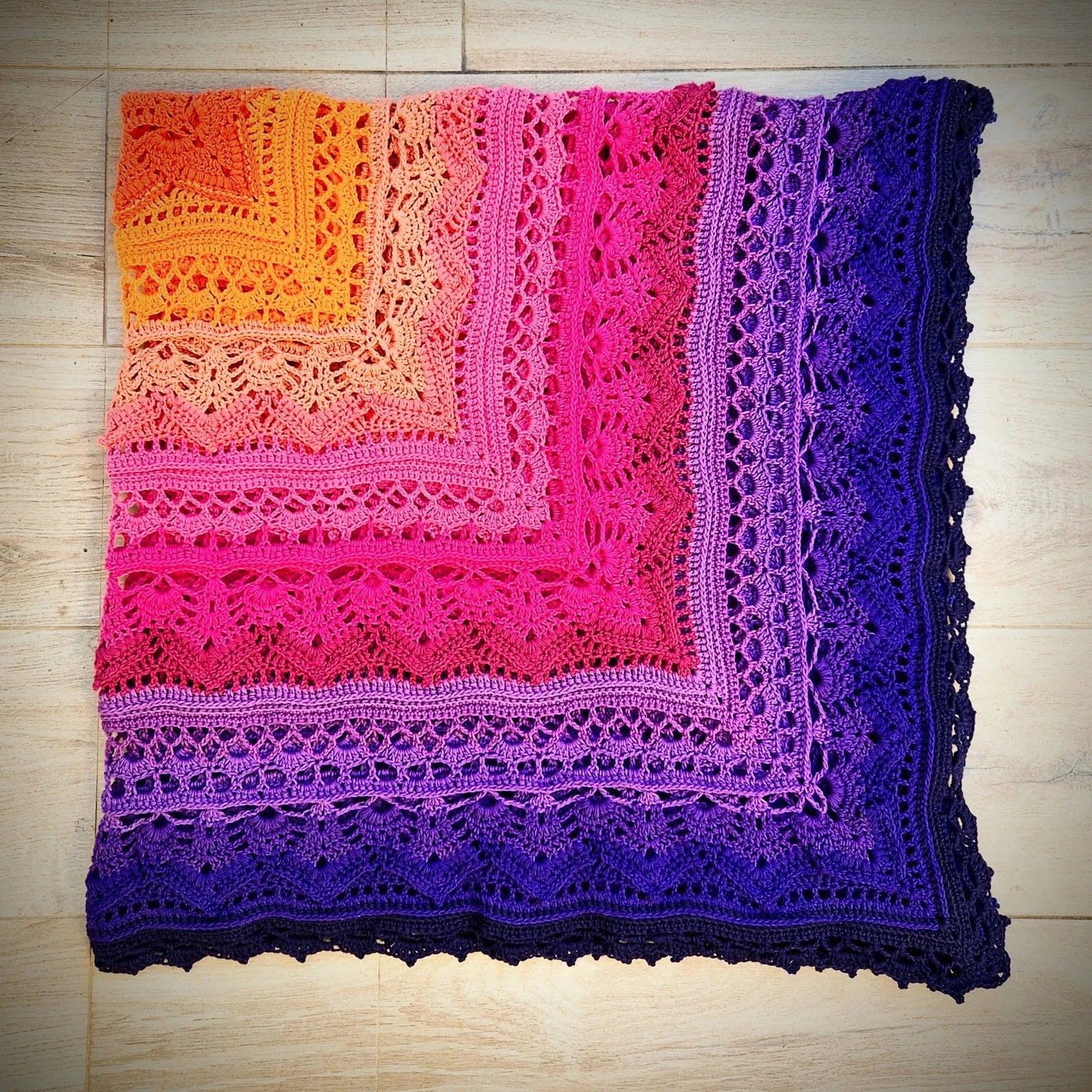 Crochet Your Dream Blanket 🌸 Step-by-Step PDF Pattern - Cielcraft