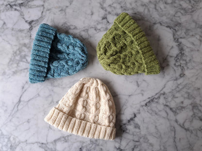 🧶 Aran Watchcap Knitting Pattern – Chunky, Textured & Warm Beanie (PDF) - Cielcraft