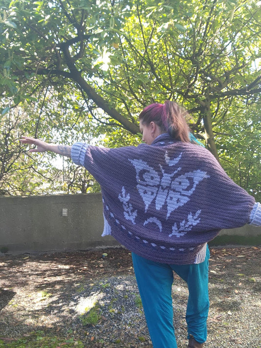 Oversized Crochet Cardigan 🦋 Boho & Cozy Pattern