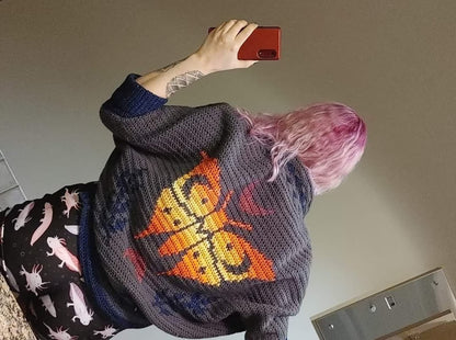 Oversized Crochet Cardigan 🦋 Boho & Cozy Pattern