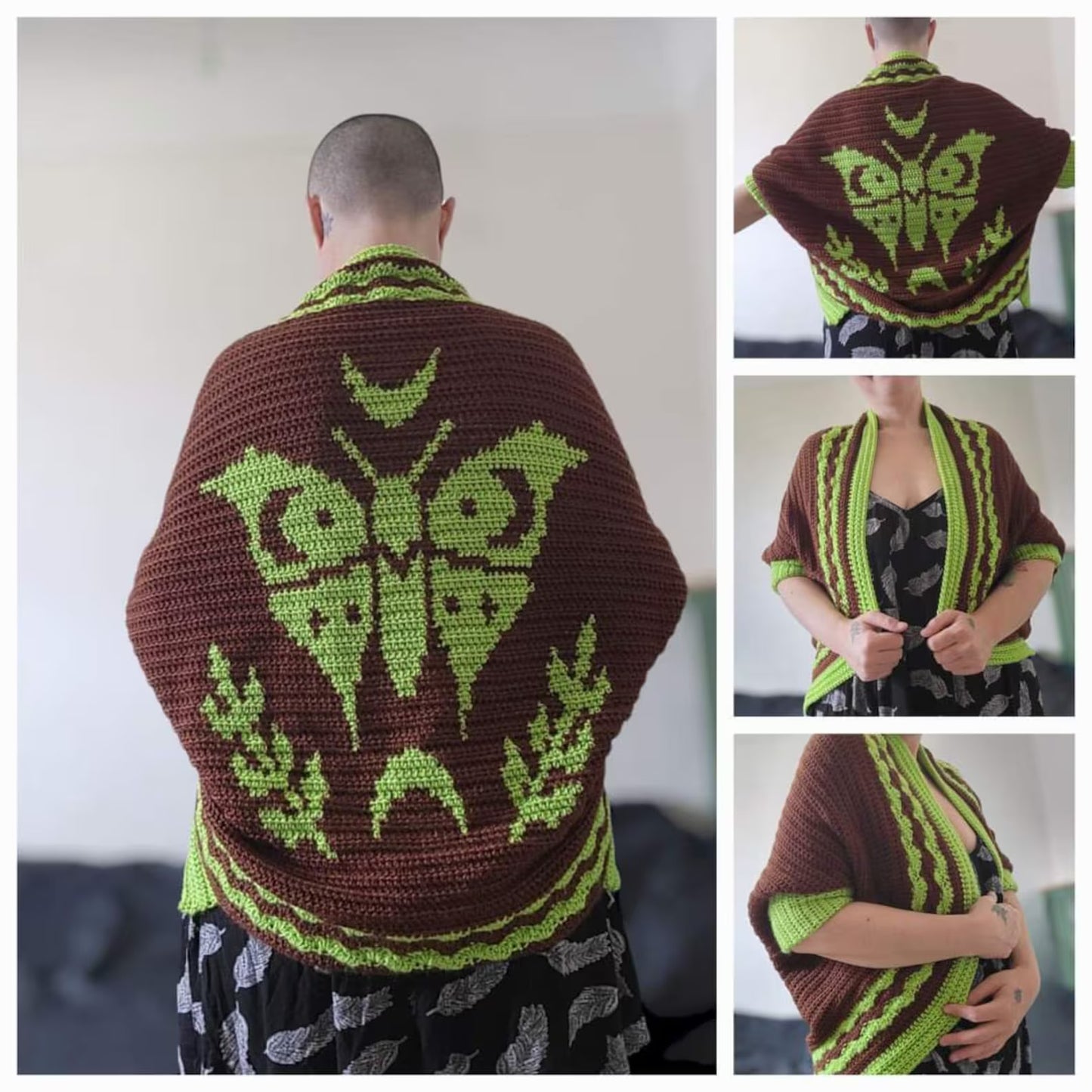 Oversized Crochet Cardigan 🦋 Boho & Cozy Pattern