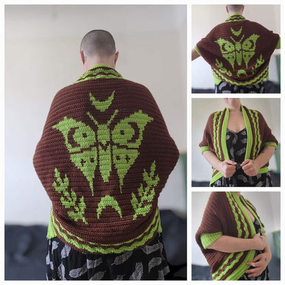 Oversized Crochet Cardigan 🦋 Boho & Cozy Pattern