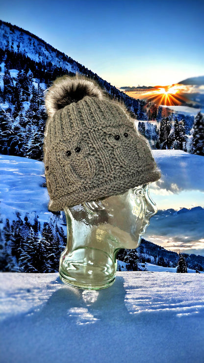 Owl Beanie Knitting Pattern 🦉 Cozy & Stylish (PDF)