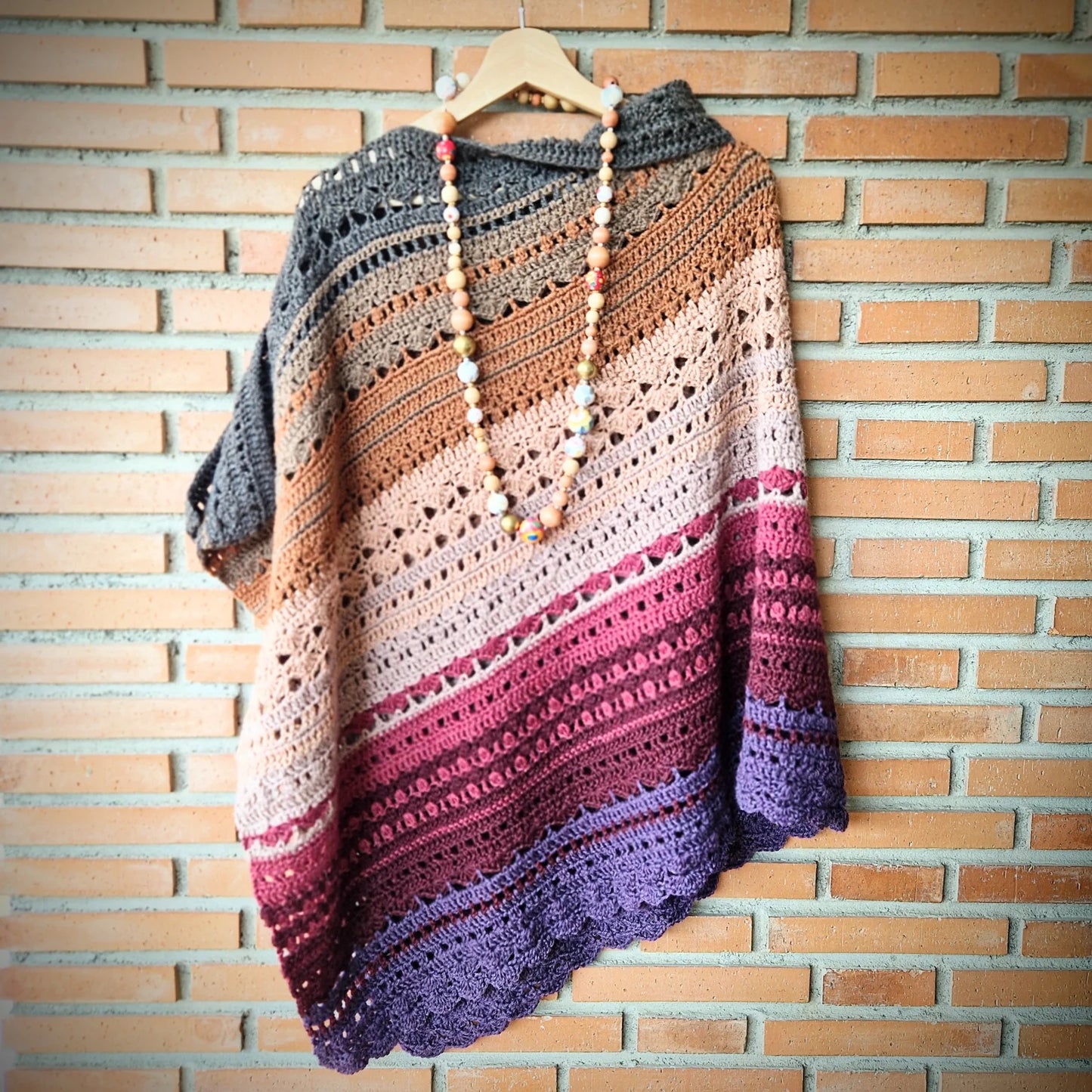 YakButterTea Poncho 🧶 Cozy Crochet Pattern (PDF) - Cielcraft