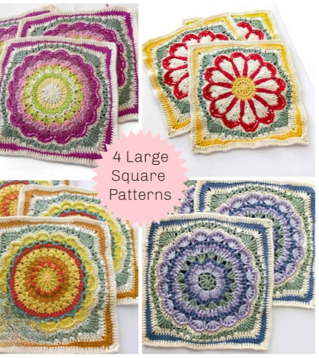 🌼 African Flower Patchwork Blanket – Crochet PDF Pattern - Cielcraft