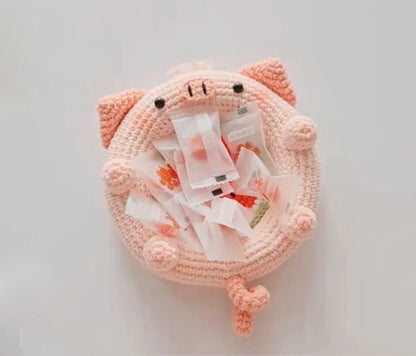 🐻🐷🐱 Animal Hug Cup Crochet Pattern – Cute Bear, Pig & Cat Set 🧶
