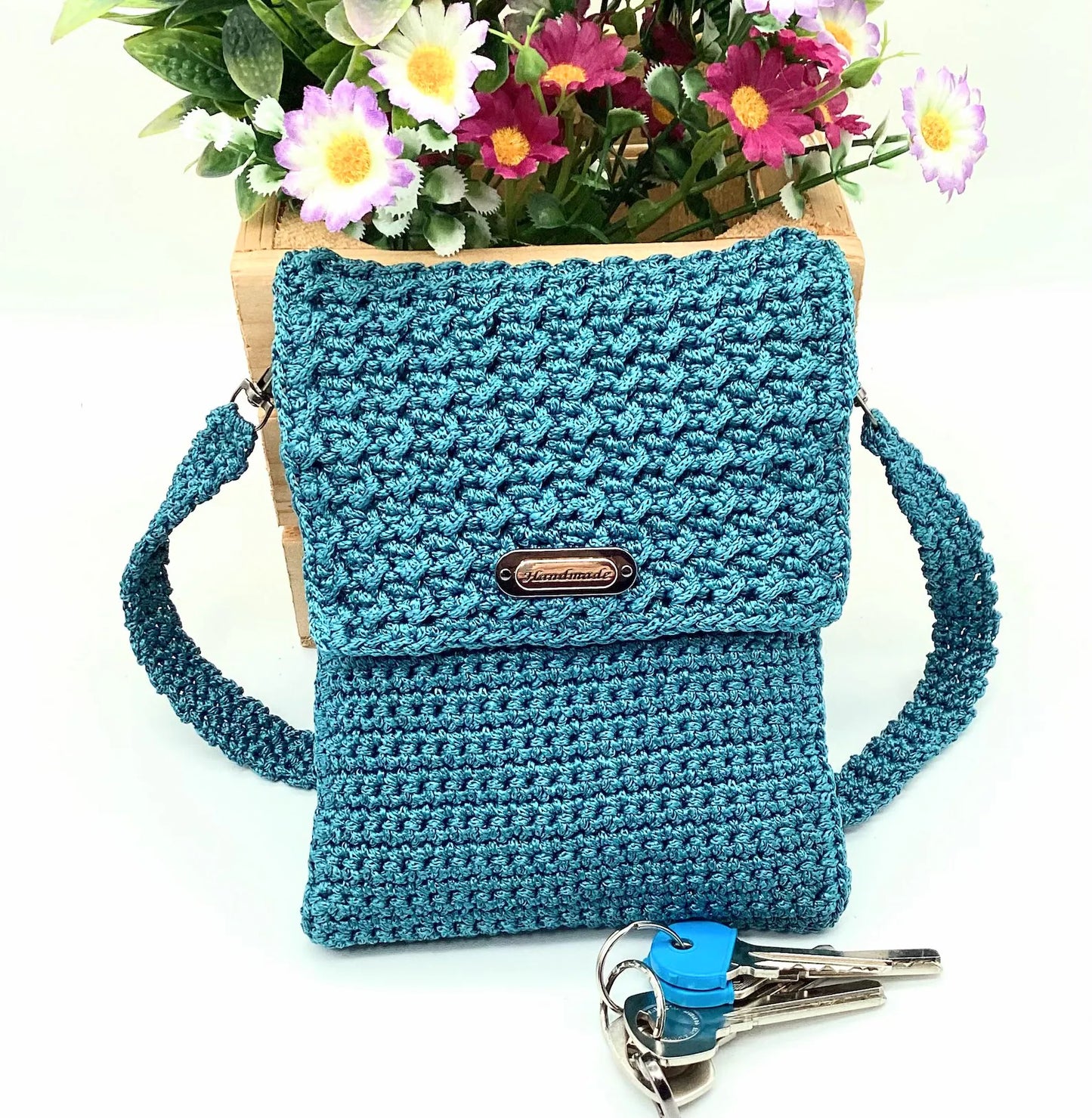 👜 Crochet Messenger Bag Pattern – PDF + Tutorial