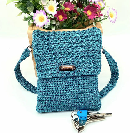 👜 Crochet Messenger Bag Pattern – PDF + Tutorial