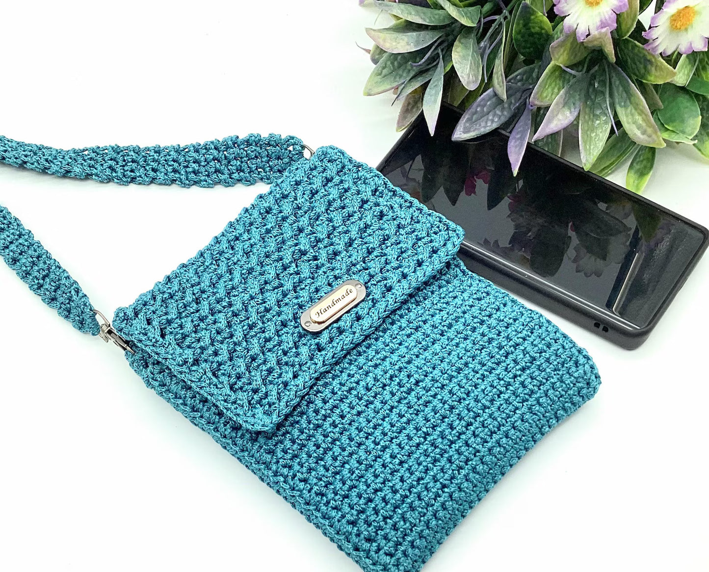 👜 Crochet Messenger Bag Pattern – PDF + Tutorial