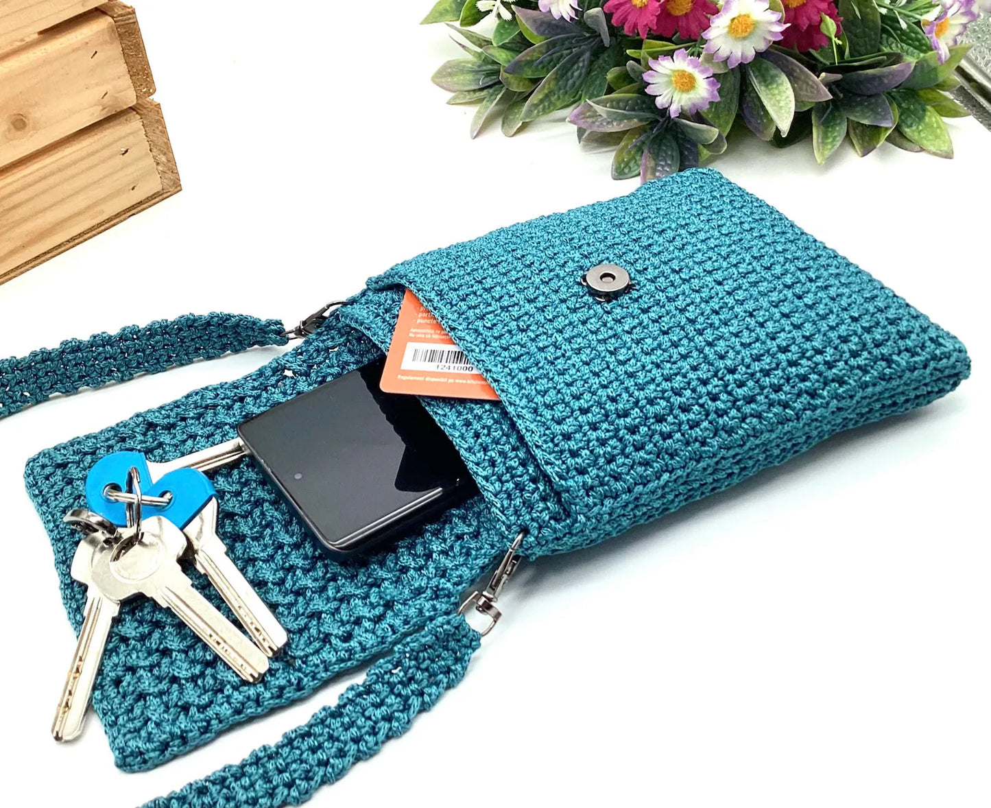 👜 Crochet Messenger Bag Pattern – PDF + Tutorial