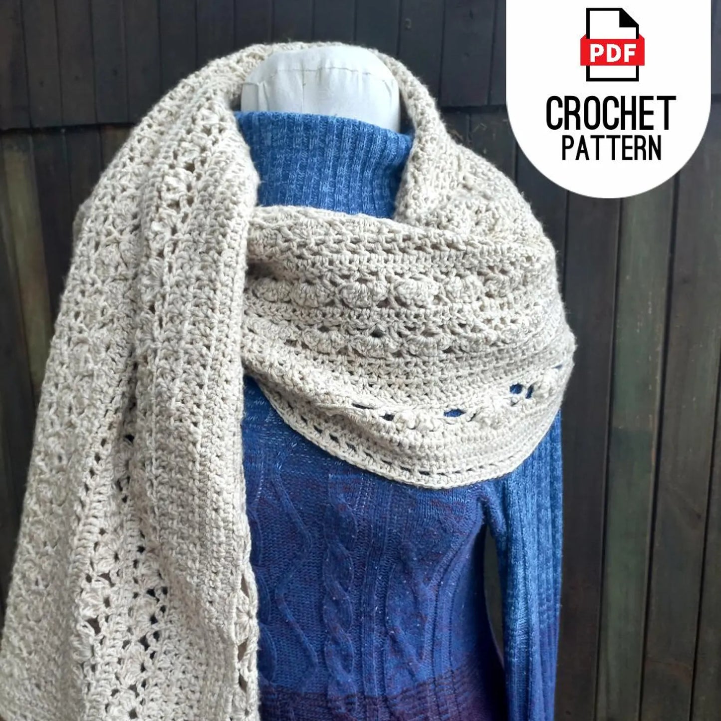 Cozy Crochet Scarf Pattern – 6 Styles in 1 | Hooded, Infinity & Shawl Options (PDF) - Cielcraft