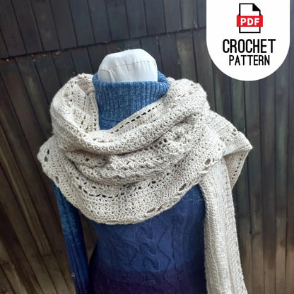Cozy Crochet Scarf Pattern – 6 Styles in 1 | Hooded, Infinity & Shawl Options (PDF) - Cielcraft