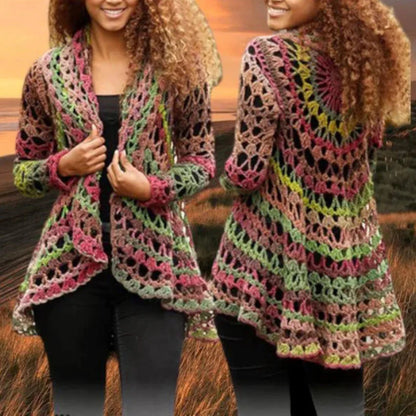 Lacy Circle Cardigan Crochet Pattern – Elegant & Flowy! 🧶✨