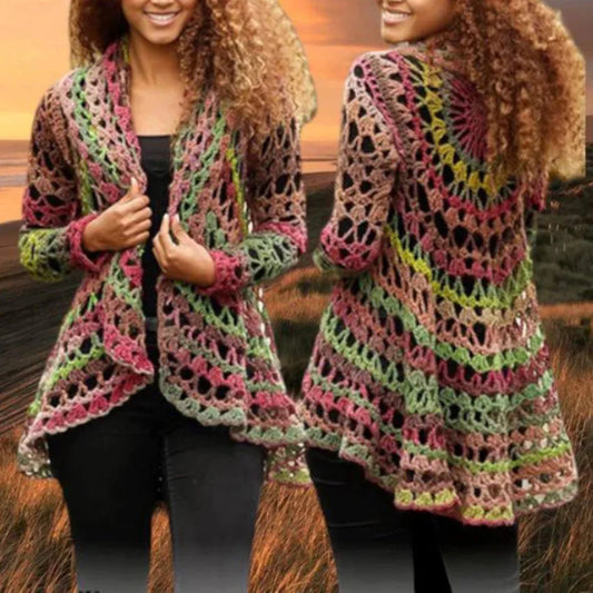 Lacy Circle Cardigan Crochet Pattern – Elegant & Flowy! 🧶✨