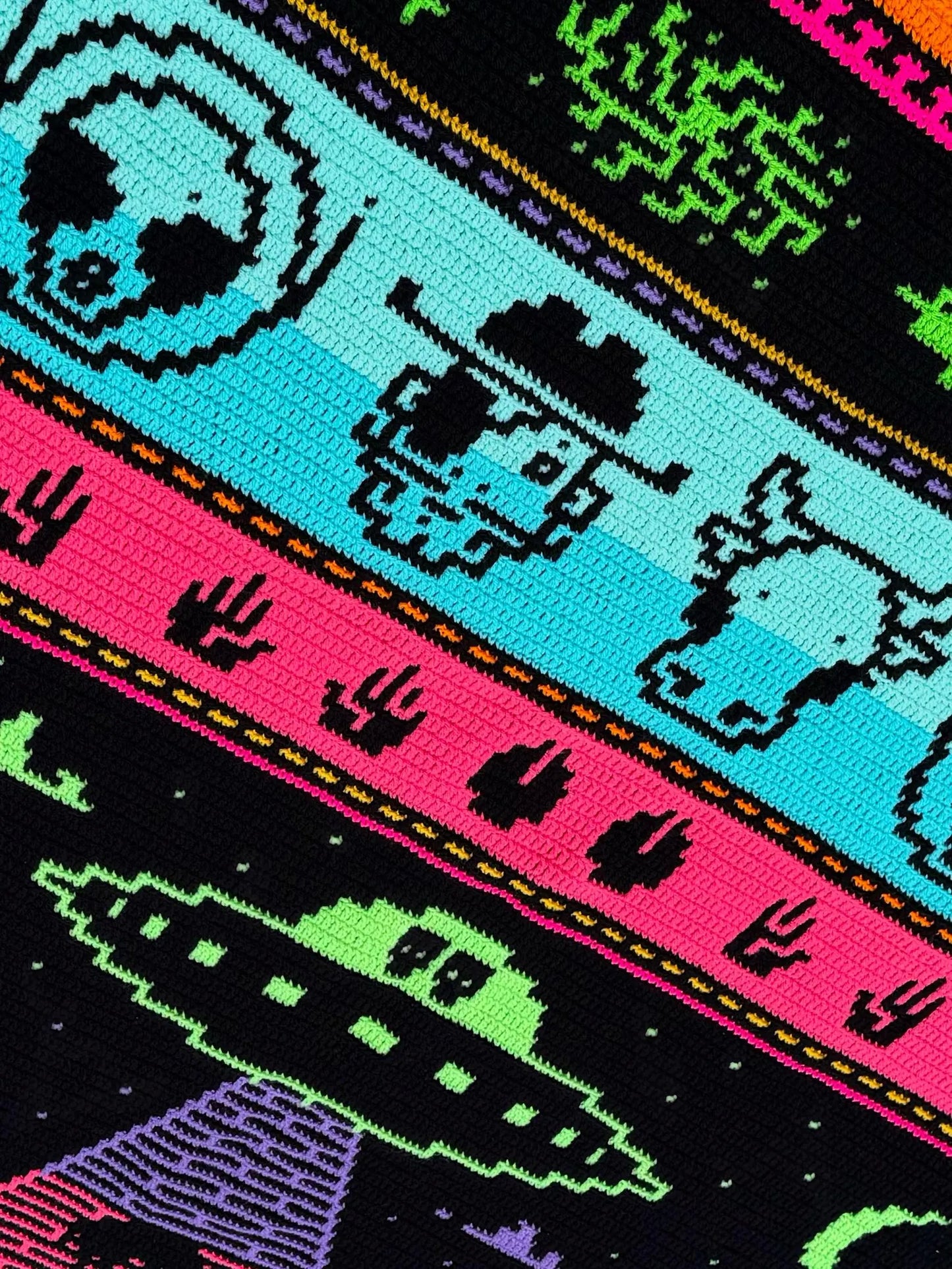 👽🤠 Alien Rodeo – Mosaic Crochet Blanket Pattern