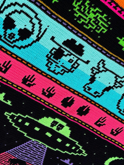 👽🤠 Alien Rodeo – Mosaic Crochet Blanket Pattern