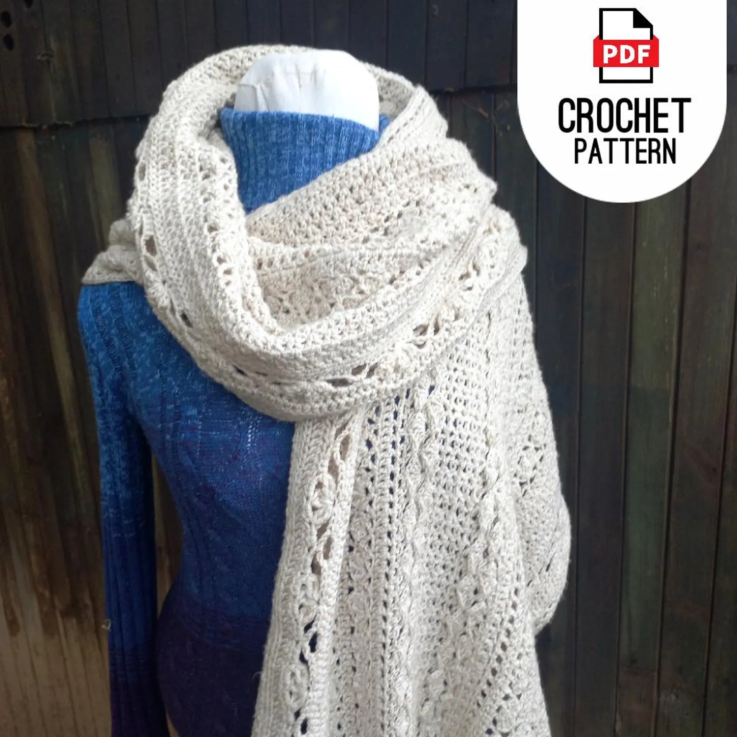 Cozy Crochet Scarf Pattern – 6 Styles in 1 | Hooded, Infinity & Shawl Options (PDF) - Cielcraft