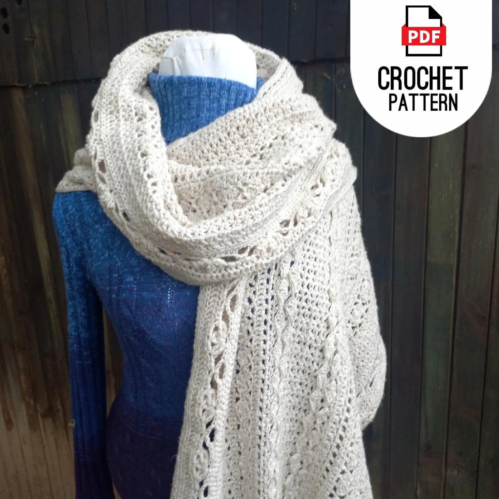 Cozy Crochet Scarf Pattern – 6 Styles in 1 | Hooded, Infinity & Shawl Options (PDF) - Cielcraft