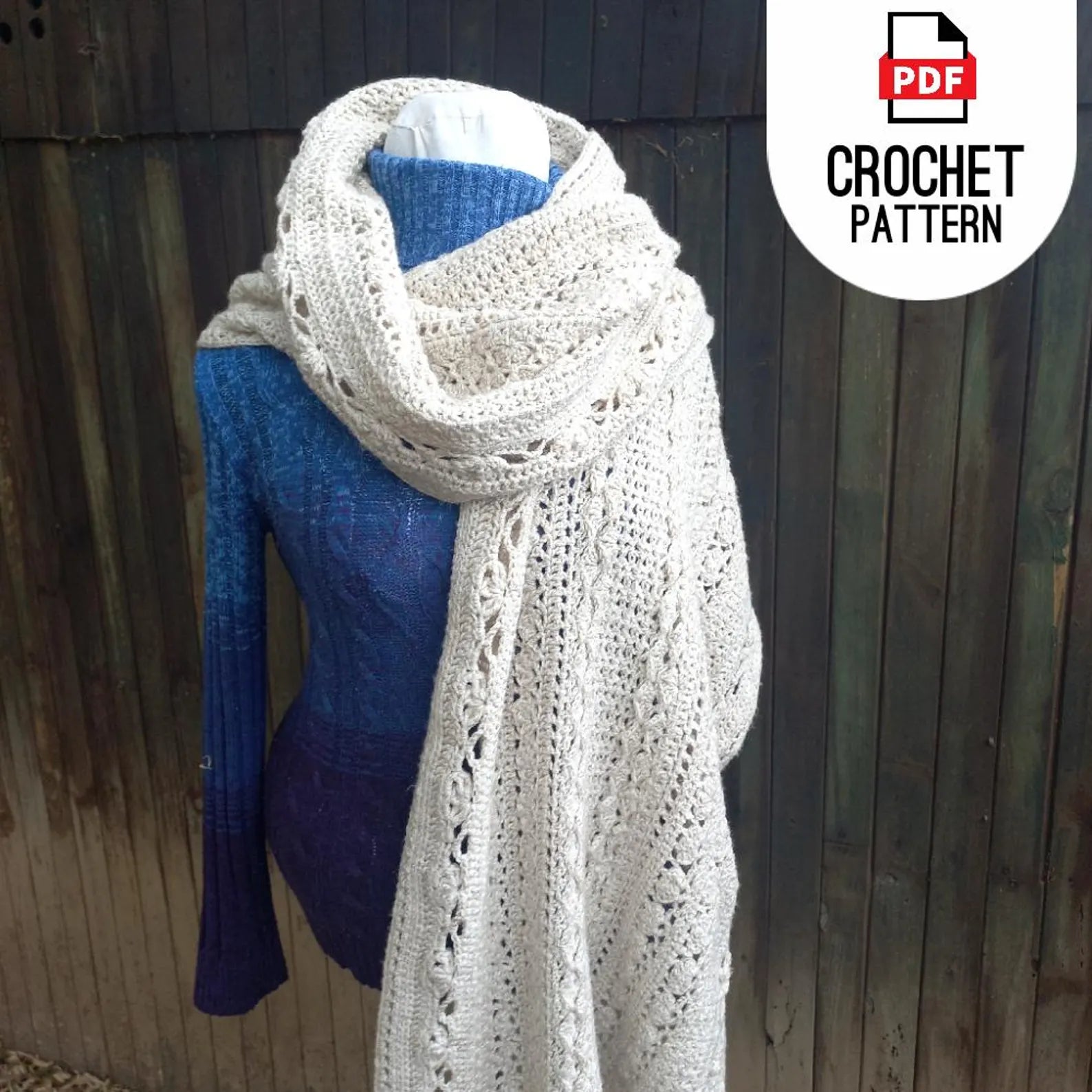 Cozy Crochet Scarf Pattern – 6 Styles in 1 | Hooded, Infinity & Shawl Options (PDF) - Cielcraft