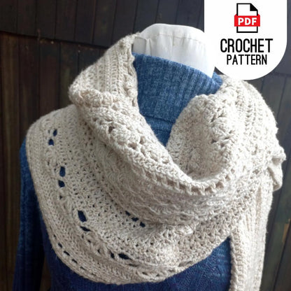 Cozy Crochet Scarf Pattern – 6 Styles in 1 | Hooded, Infinity & Shawl Options (PDF) - Cielcraft