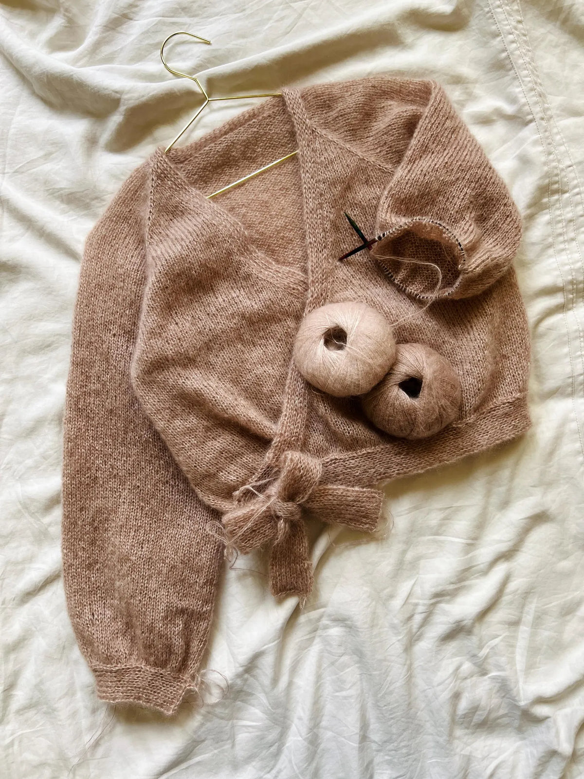 Camille Wrap Cardigan Knitting Pattern PDF