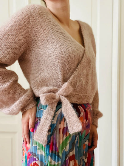 Camille Wrap Cardigan Knitting Pattern PDF