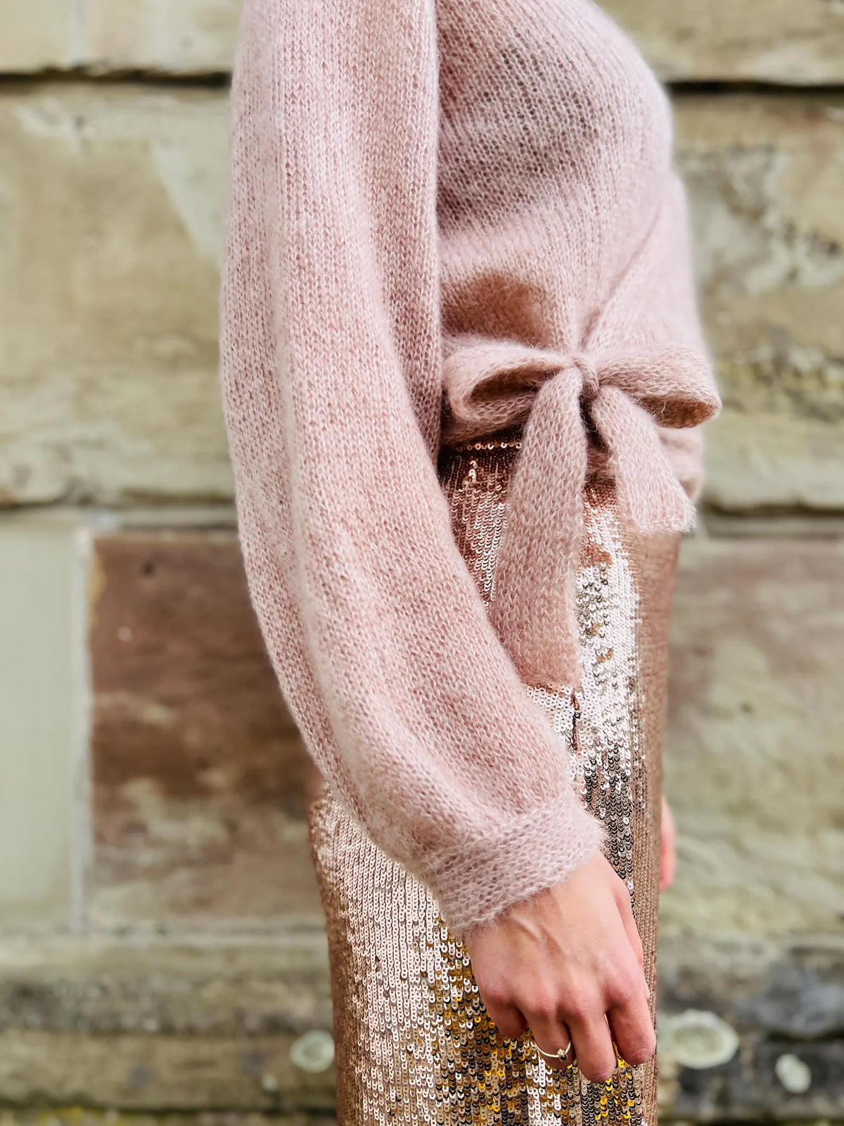 Camille Wrap Cardigan Knitting Pattern PDF
