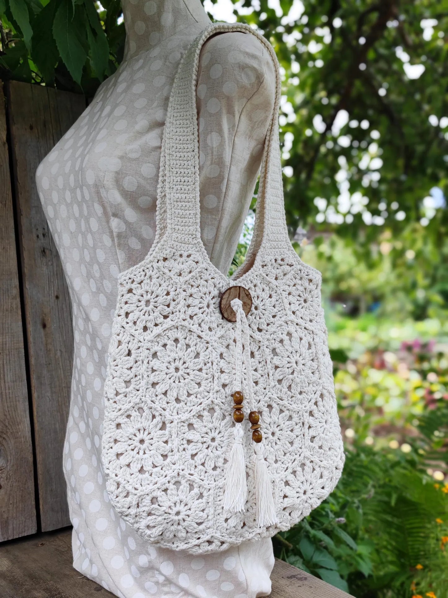 🌸 Hexagon Flower Crochet Bag Pattern – PDF + Video Tutorial 🌸