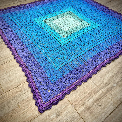 🧋 Bubble Tea Blanket Crochet Pattern – Textured & Modern PDF
