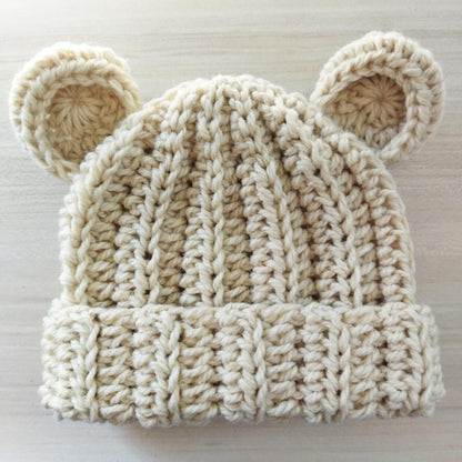 🐻 Crochet Bear Hat Pattern – Newborn to Adult (8 Sizes)