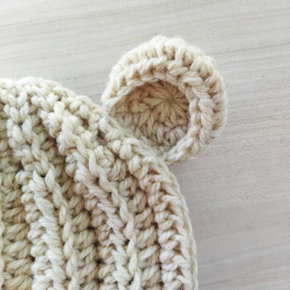 🐻 Crochet Bear Hat Pattern – Newborn to Adult (8 Sizes)