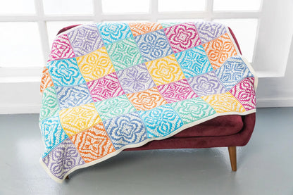 🌈 Offline Mosaic Crochet Blanket Pattern – Multilingual PDF