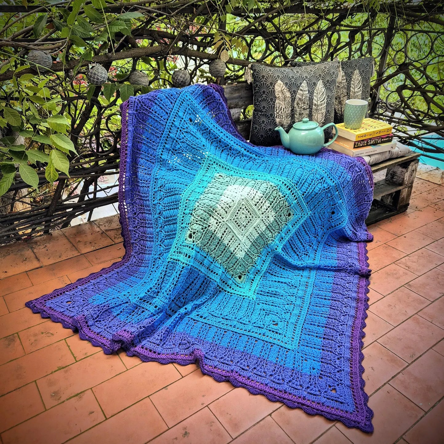 🧋 Bubble Tea Blanket Crochet Pattern – Textured & Modern PDF