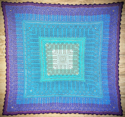 🧋 Bubble Tea Blanket Crochet Pattern – Textured & Modern PDF