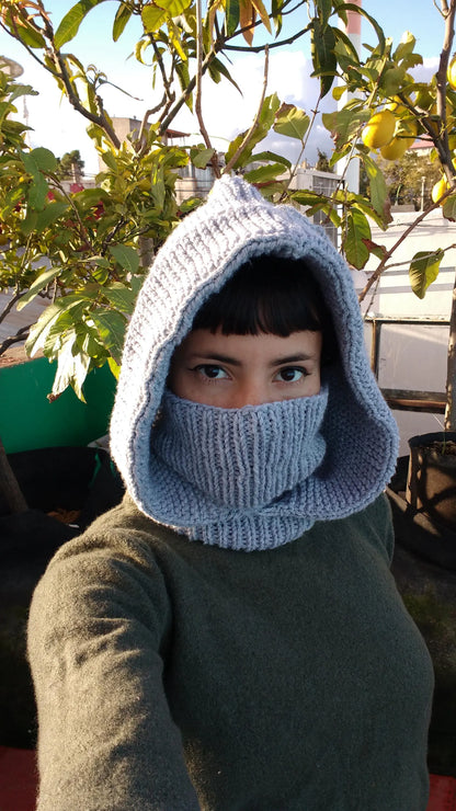 ❄️ Ultimate Winter Balaclava – Knit Hood + Mask Pattern 🧶