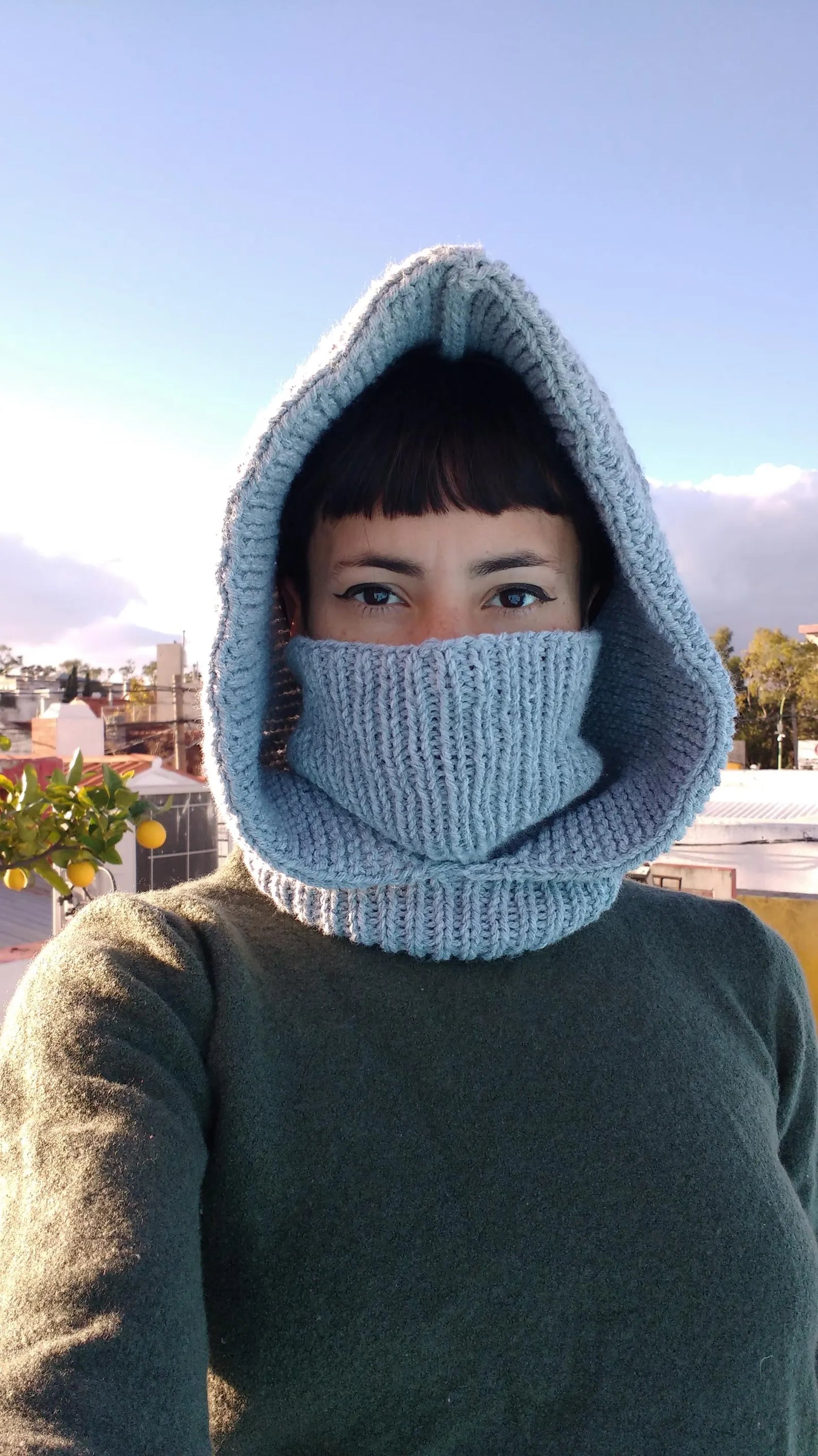 ❄️ Ultimate Winter Balaclava – Knit Hood + Mask Pattern 🧶