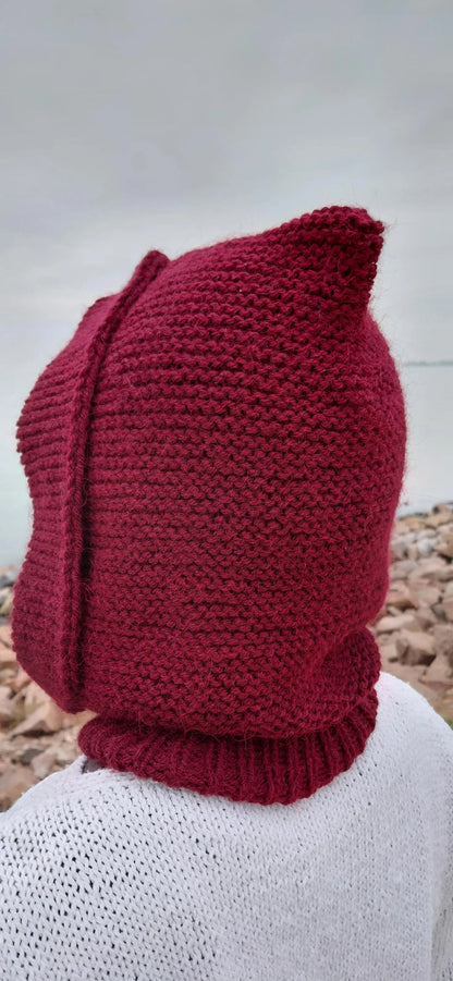 ❄️ Ultimate Winter Balaclava – Knit Hood + Mask Pattern 🧶