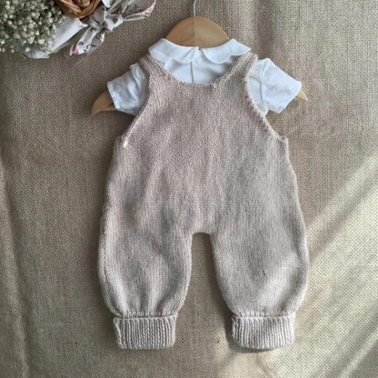 Stork Baby Jumpsuit Knitting Pattern PDF