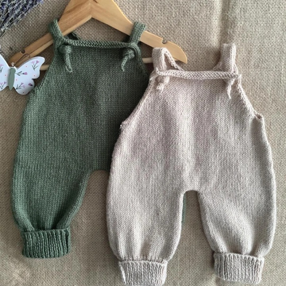 Stork Baby Jumpsuit Knitting Pattern PDF