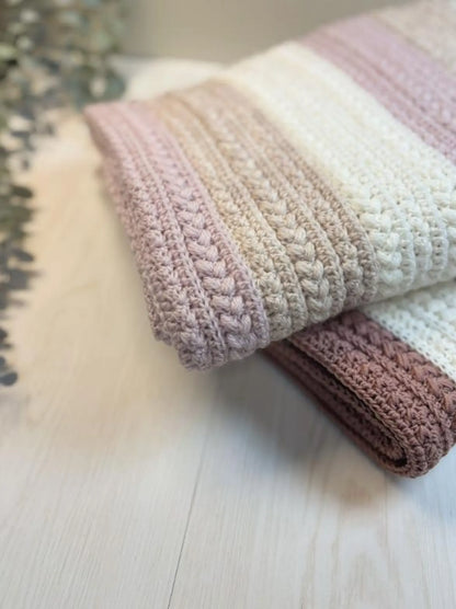 🤍 Little Lamb Baby Blanket – Crochet Pattern (PDF)