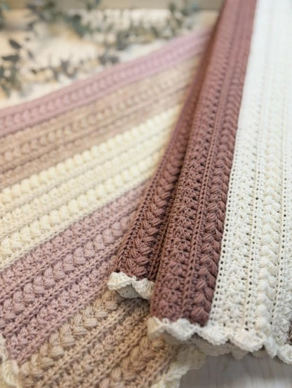 🤍 Little Lamb Baby Blanket – Crochet Pattern (PDF)