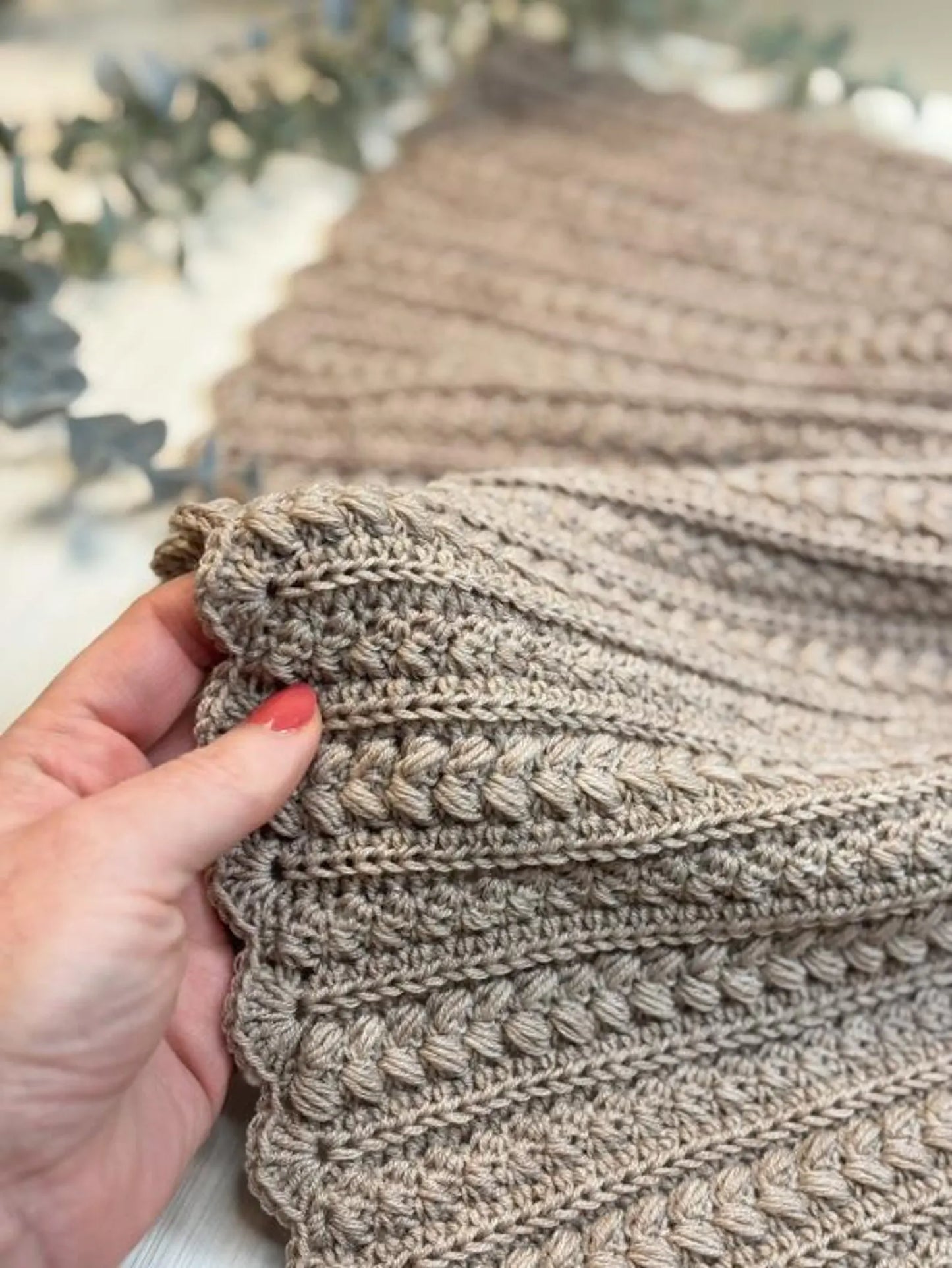 🤍 Little Lamb Baby Blanket – Crochet Pattern (PDF)