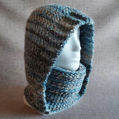 ❄️ Cozy Hooded Balaclava Crochet Pattern – Chunky Turtle Neck Ski Hood (PDF)