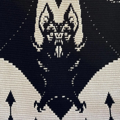 Vampire Bat Mosaic Crochet Blanket Pattern