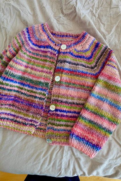 🧶 Beginner Knit Cardigan Pattern – Oversized Raglan Sweater