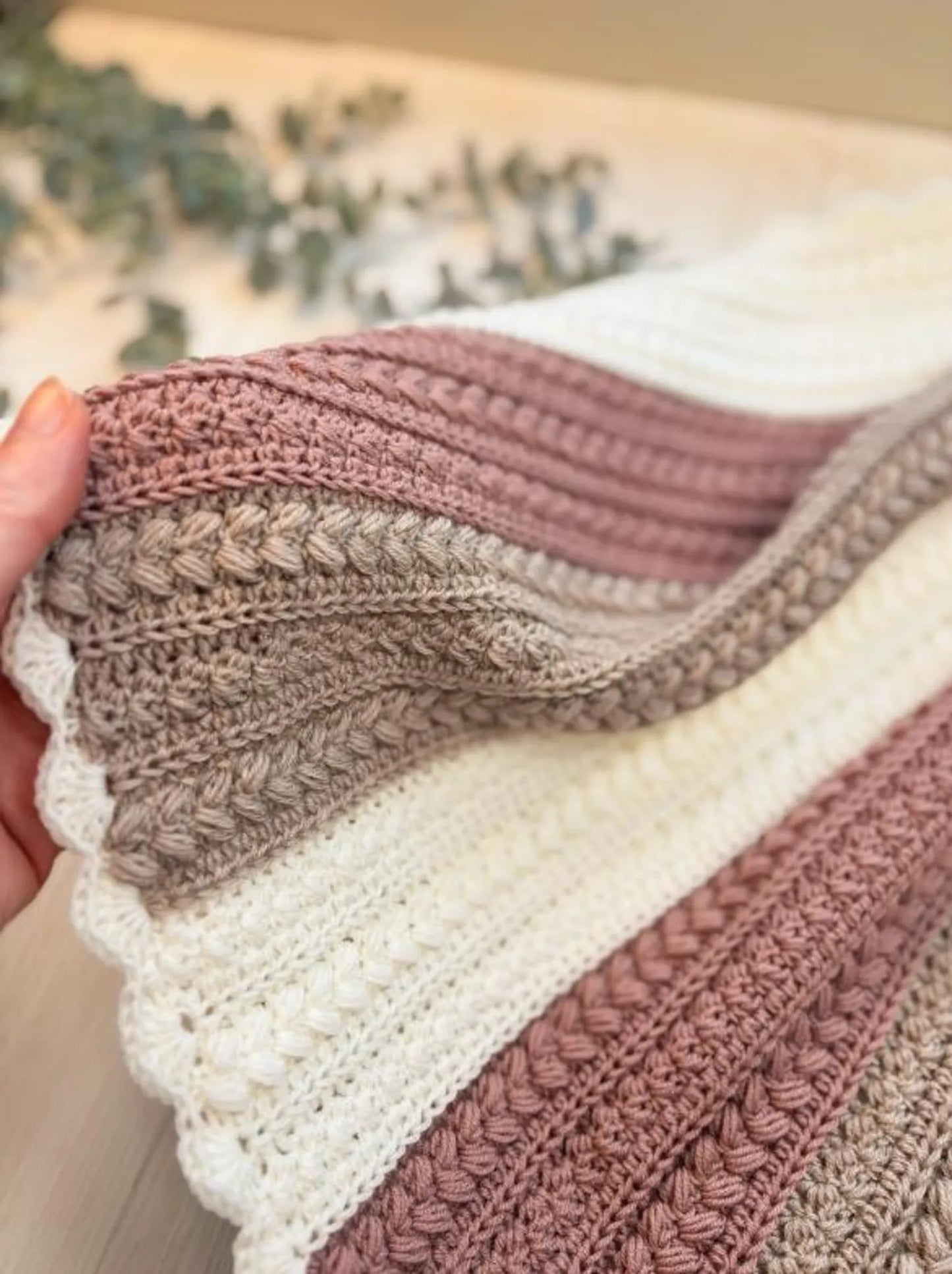🤍 Little Lamb Baby Blanket – Crochet Pattern (PDF)