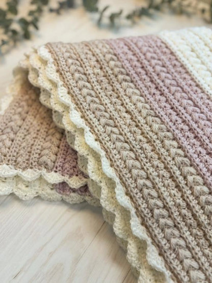 🤍 Little Lamb Baby Blanket – Crochet Pattern (PDF)