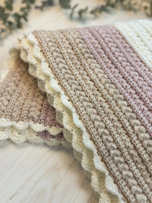 🤍 Little Lamb Baby Blanket – Crochet Pattern (PDF)