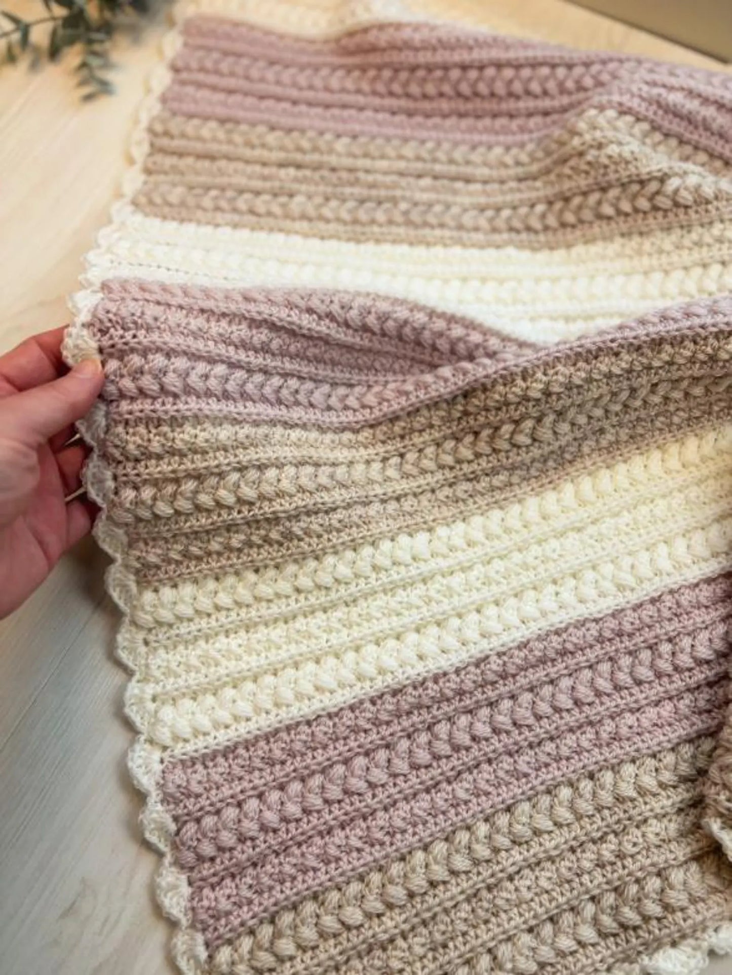 🤍 Little Lamb Baby Blanket – Crochet Pattern (PDF)