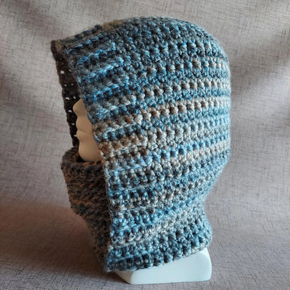 ❄️ Cozy Hooded Balaclava Crochet Pattern – Chunky Turtle Neck Ski Hood (PDF)